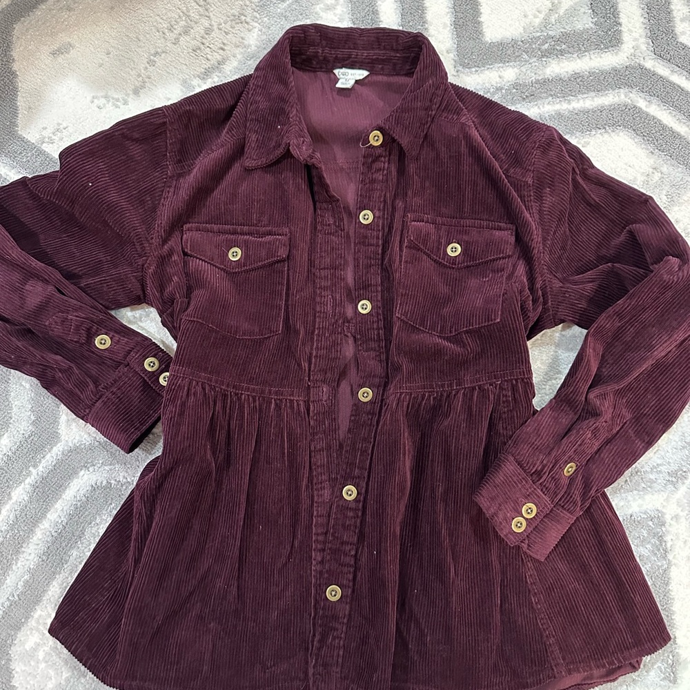 Cato Burgundy Corduroy Jacket